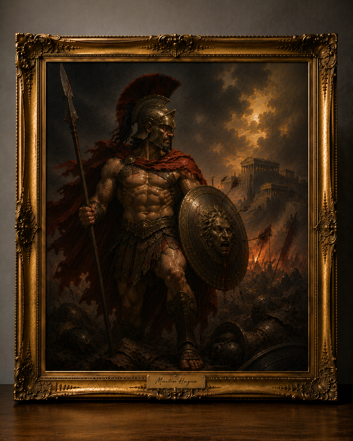 Ares War Beneath the Golden Frame