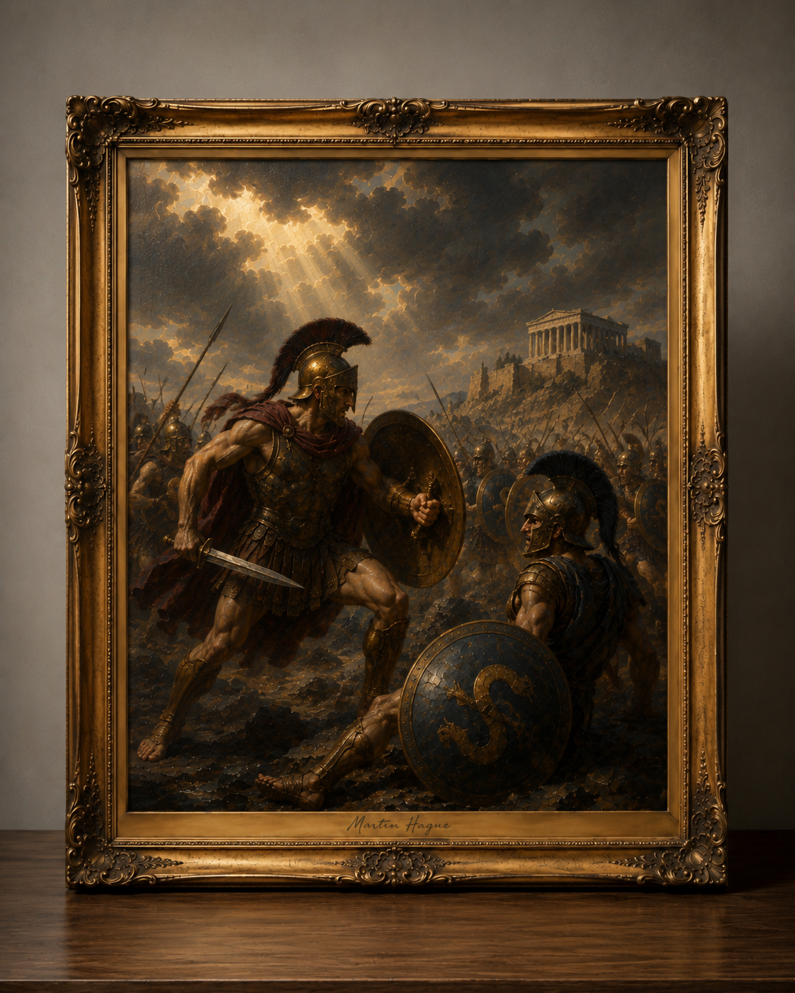 Battle in a Golden Frame