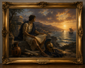 Classical Sunset by the Sea