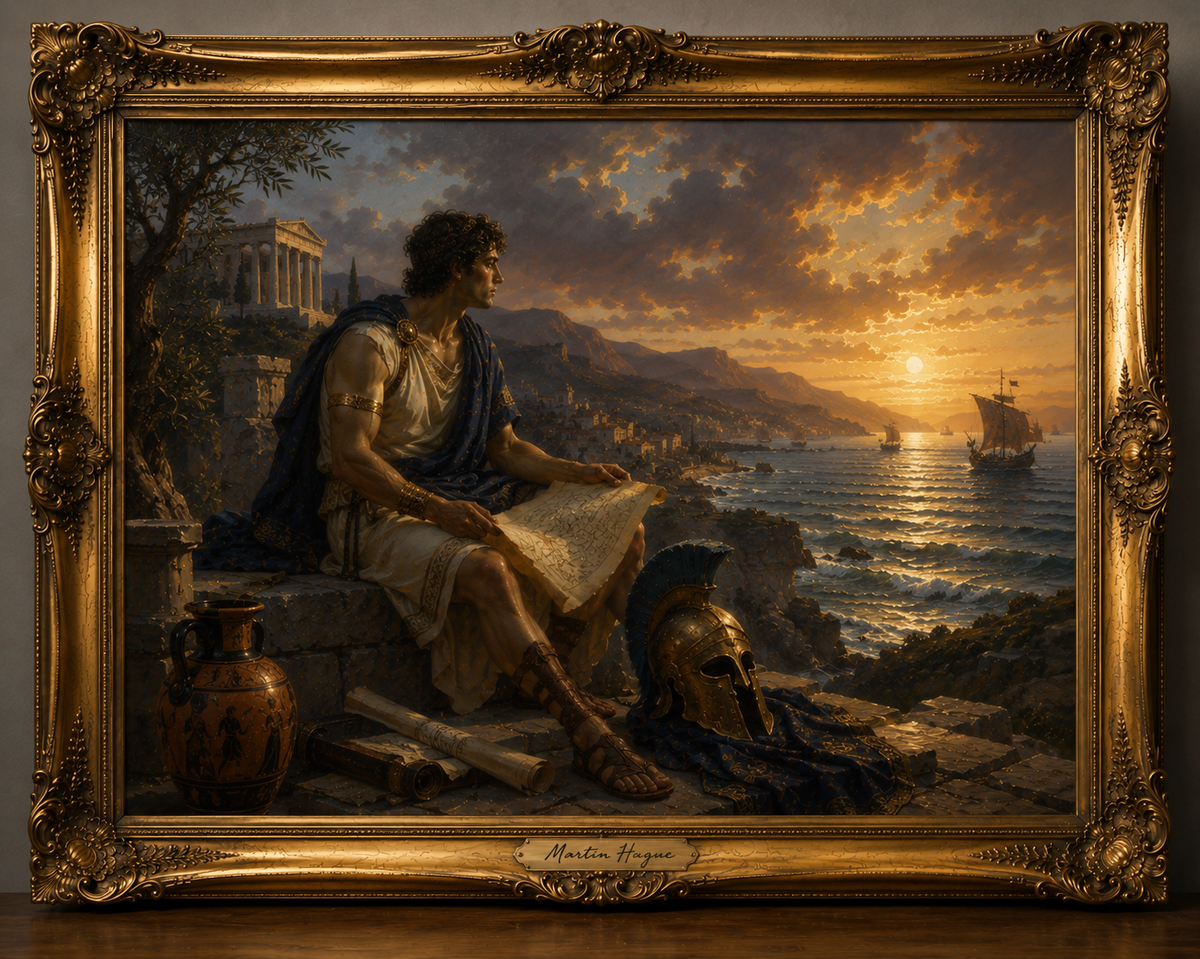 Classical Sunset by the Sea