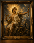 Golden Apollo Beneath the Sunburst