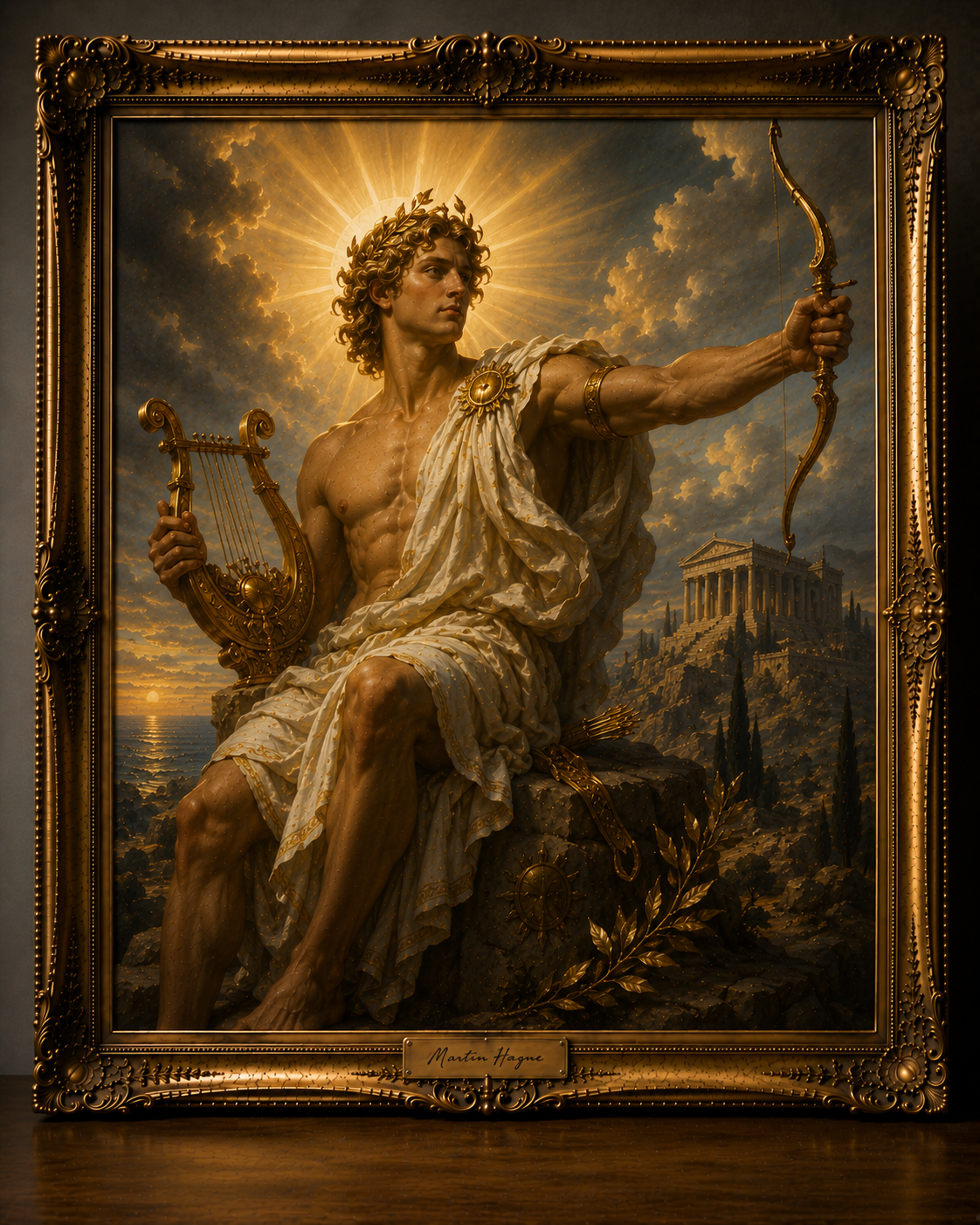 Golden Apollo Beneath the Sunburst