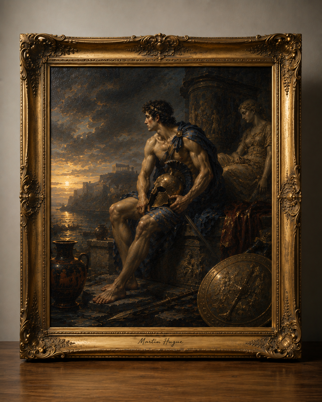 Ornate Classical Warrior Painting